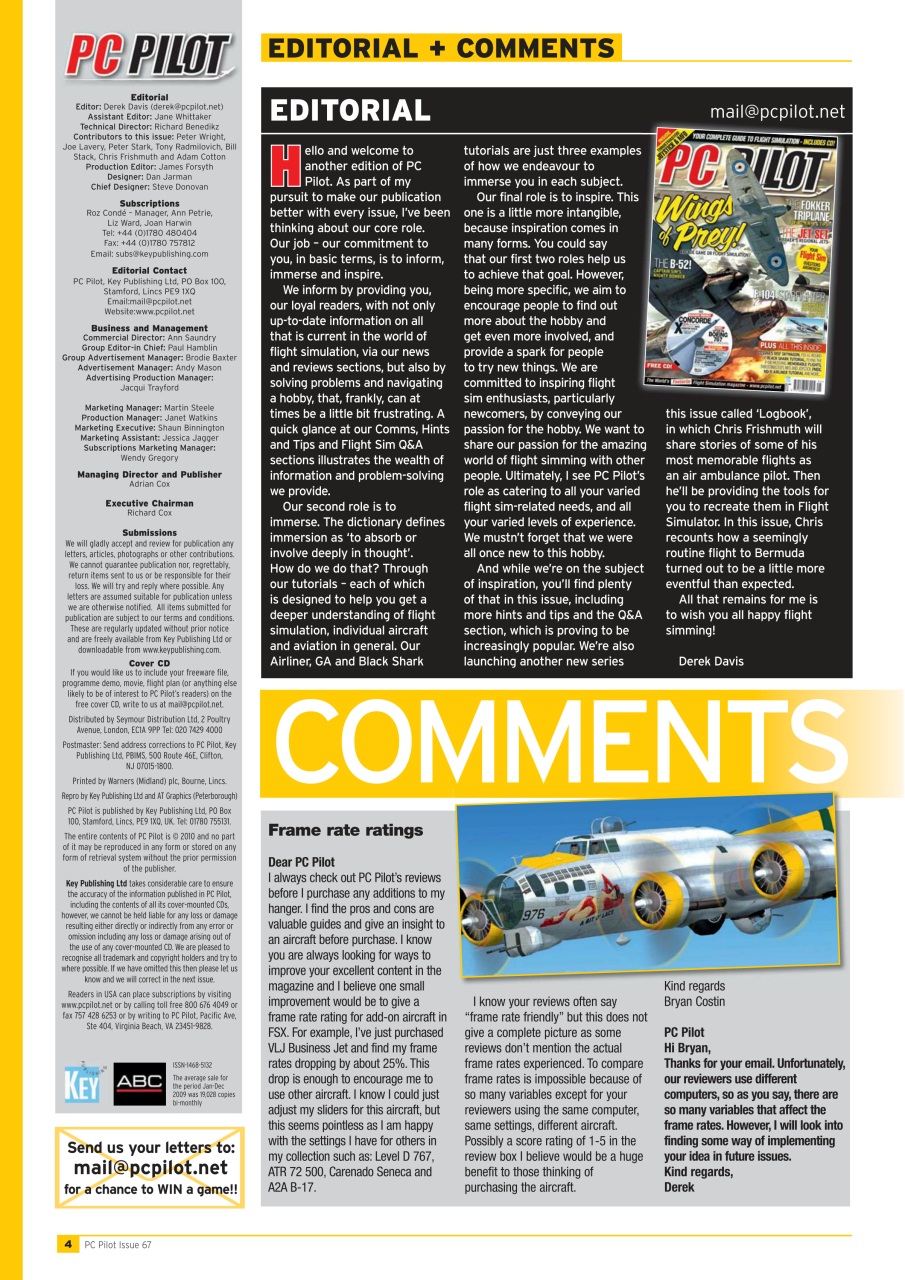 PC Pilot Preview Pages