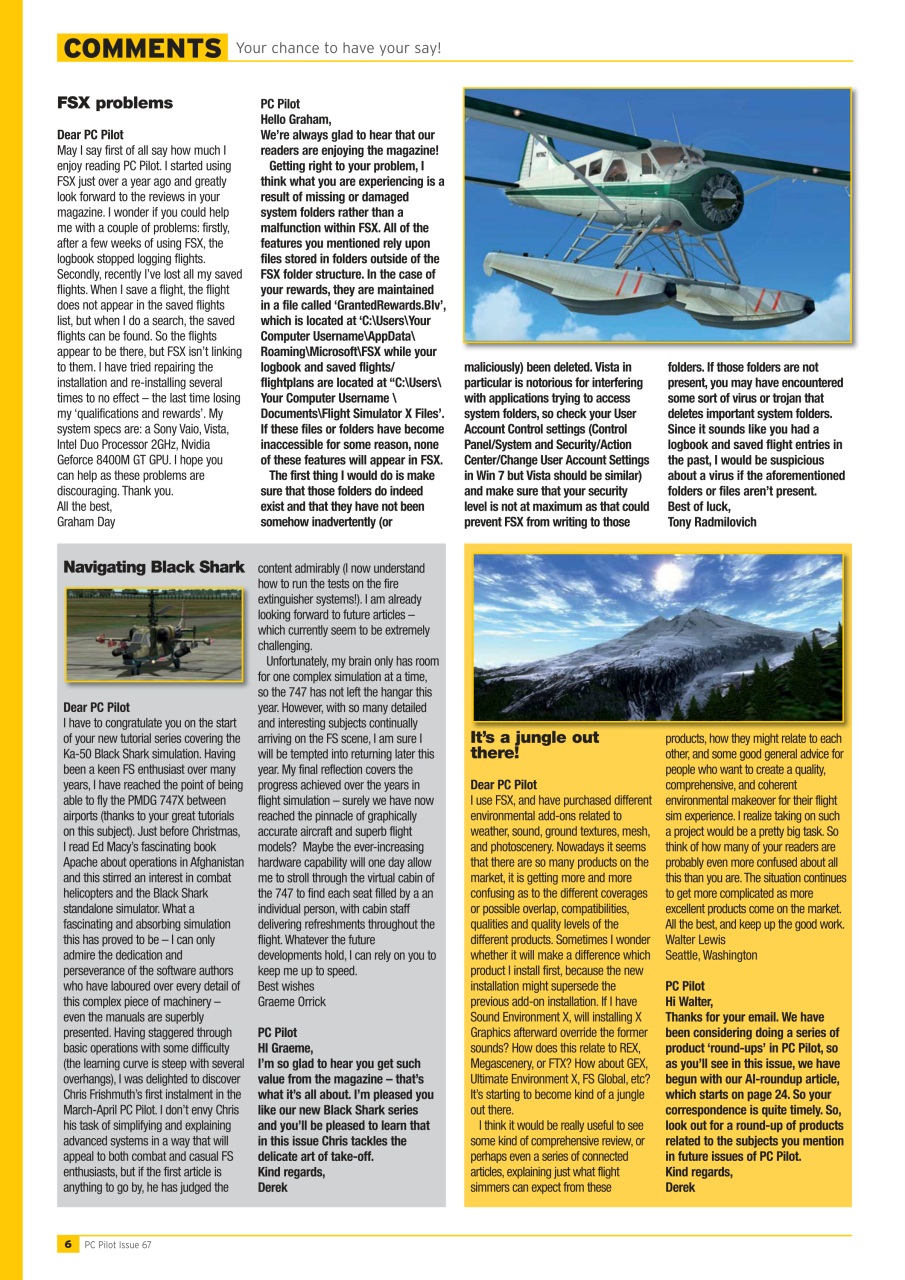 PC Pilot Preview Pages