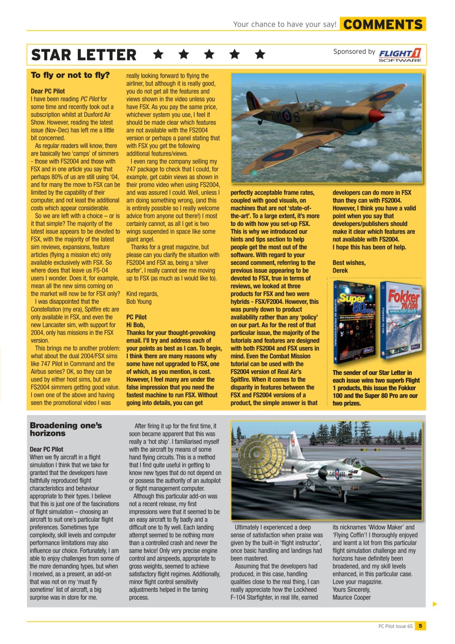 PC Pilot Preview Pages