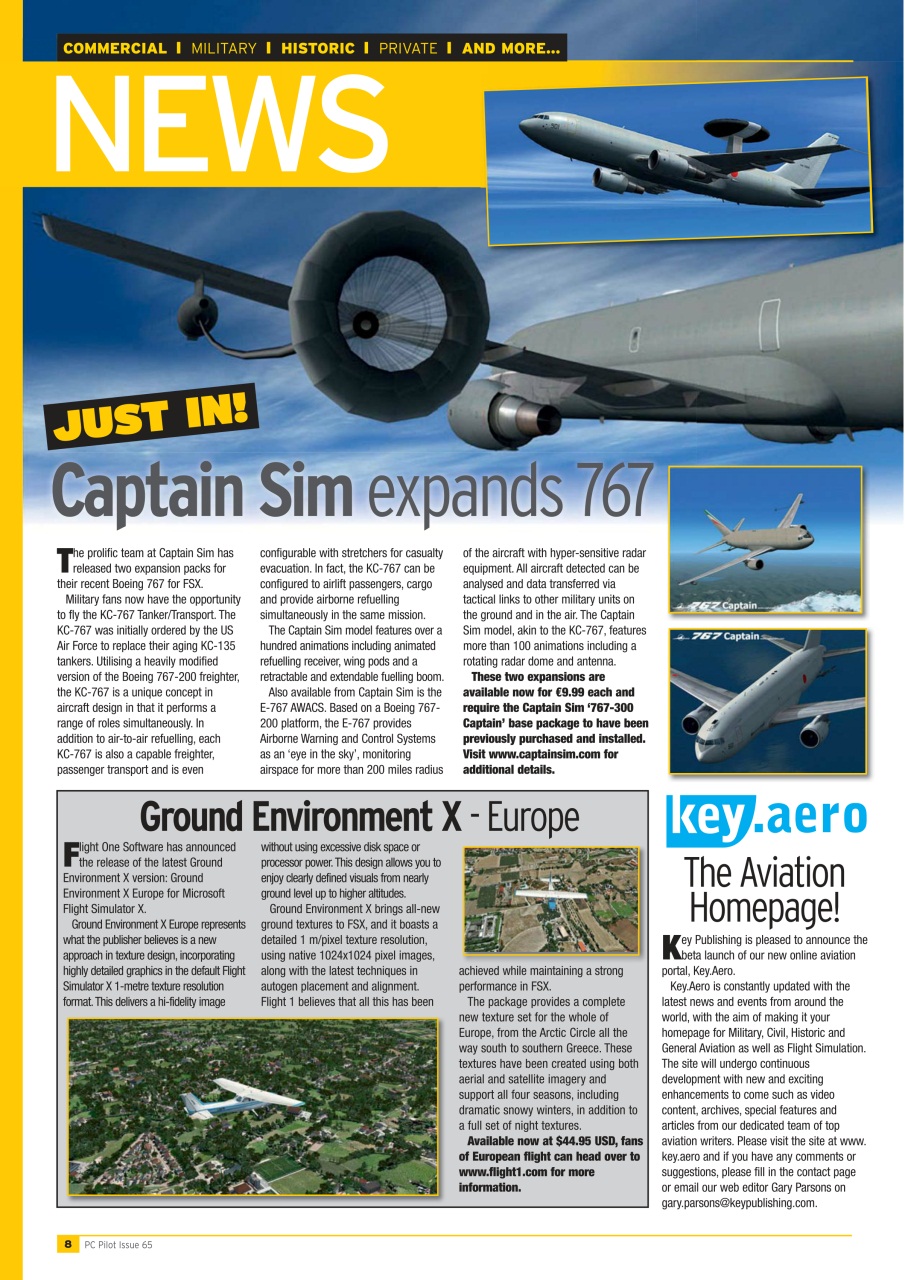 PC Pilot Preview Pages