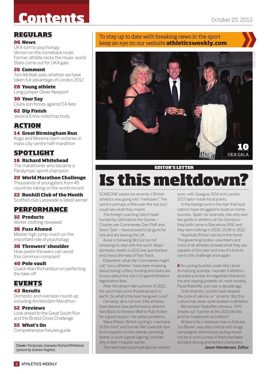 AW – Athletics Weekly Magazine Preview Pages