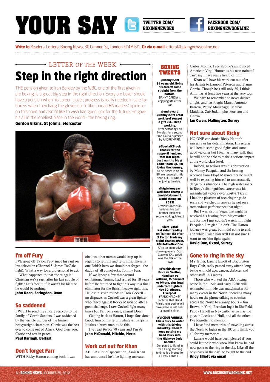 Boxing News Preview Pages