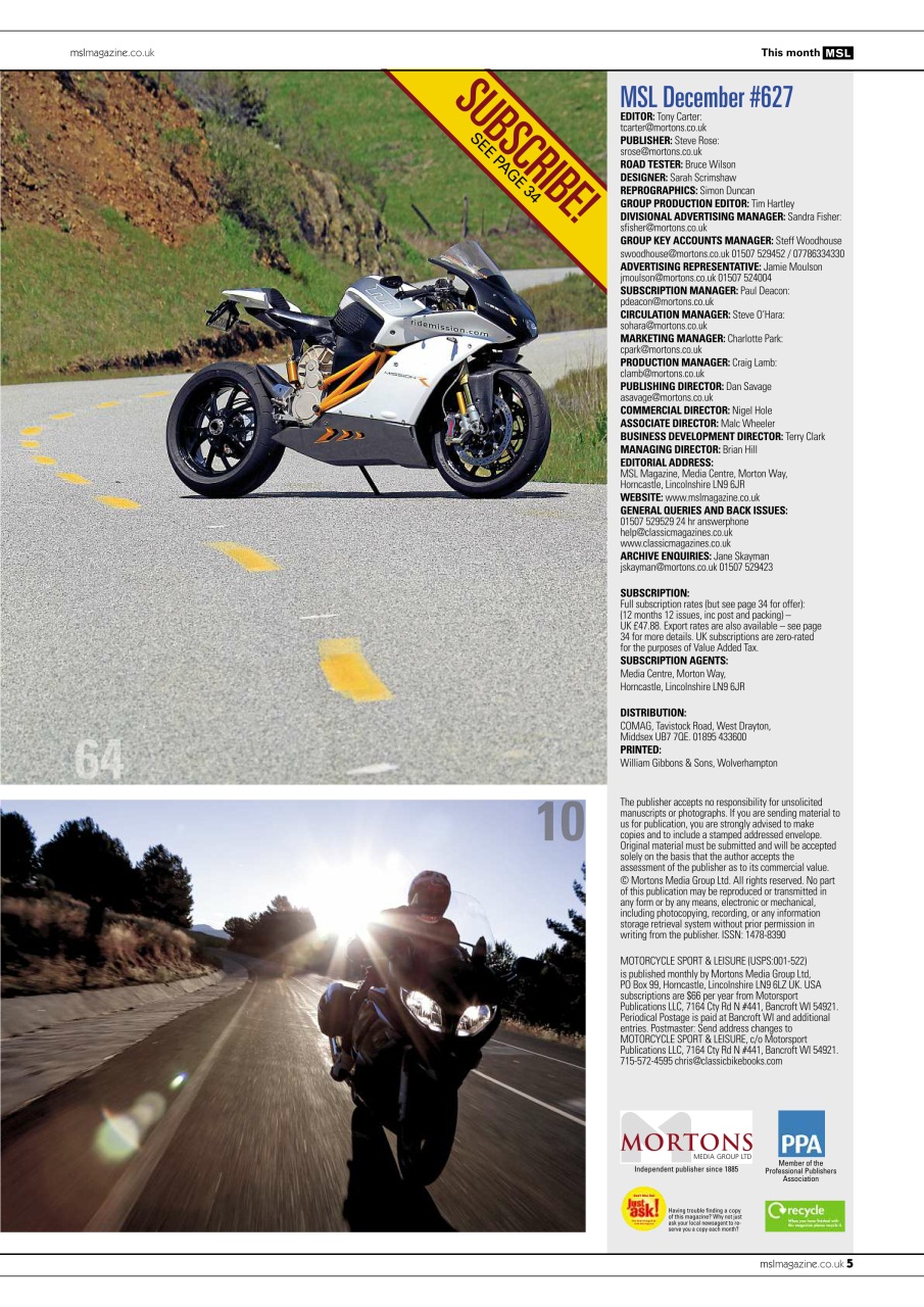 Motorcycle Sport & Leisure Preview Pages