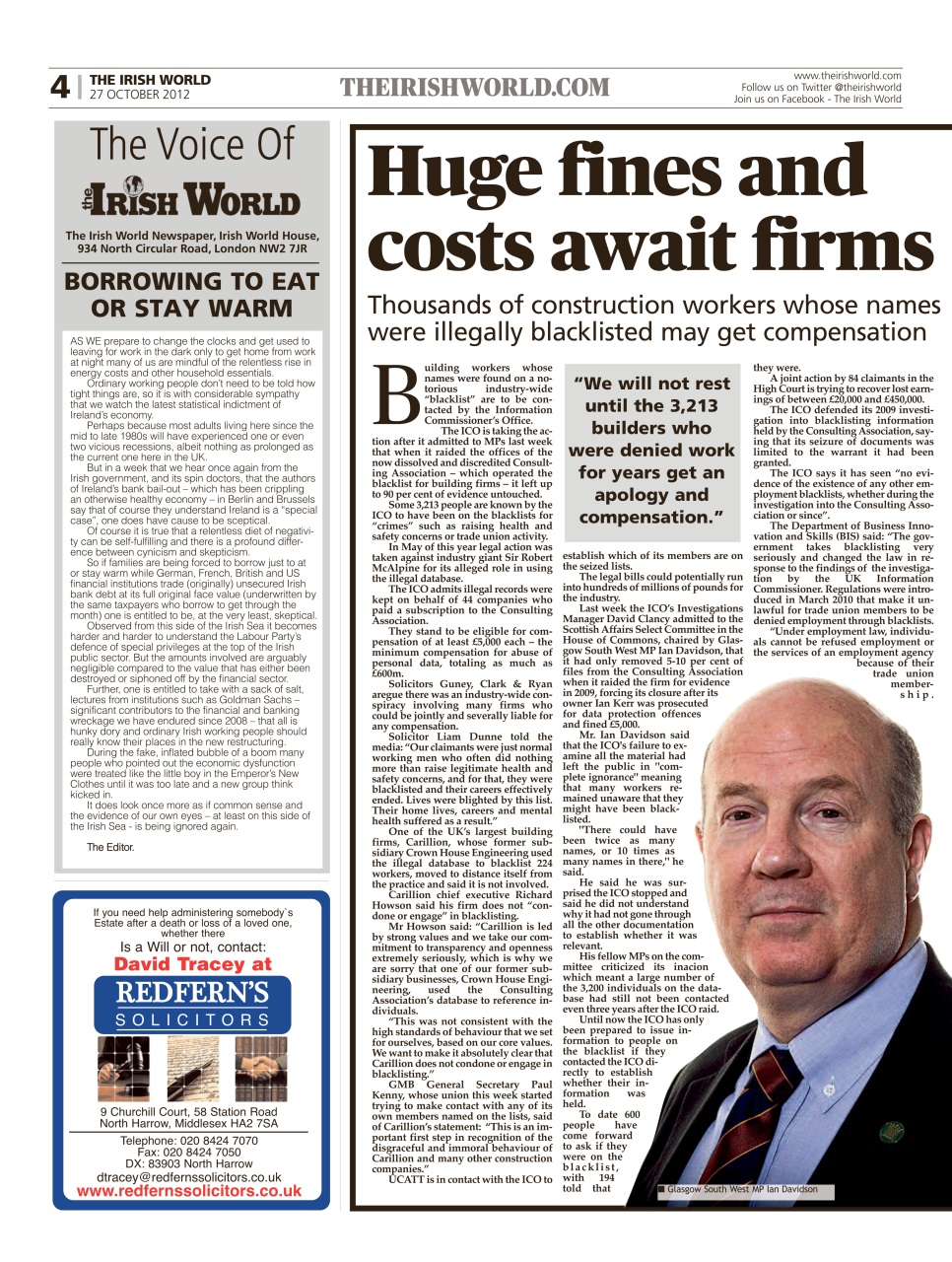 Irish World Preview Pages