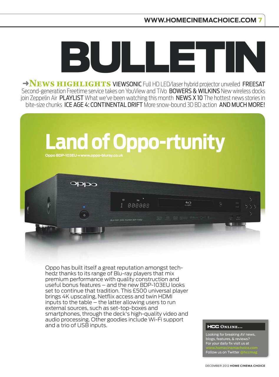 Home Cinema Choice Preview Pages