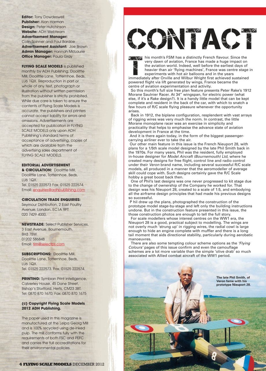 Flying Scale Models Preview Pages