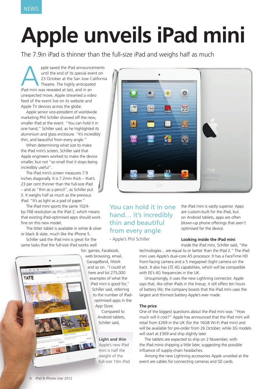 iPad and iPhone User Preview Pages