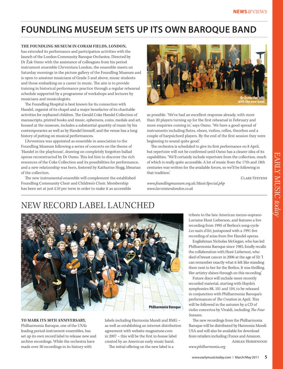 Early Music Today Preview Pages