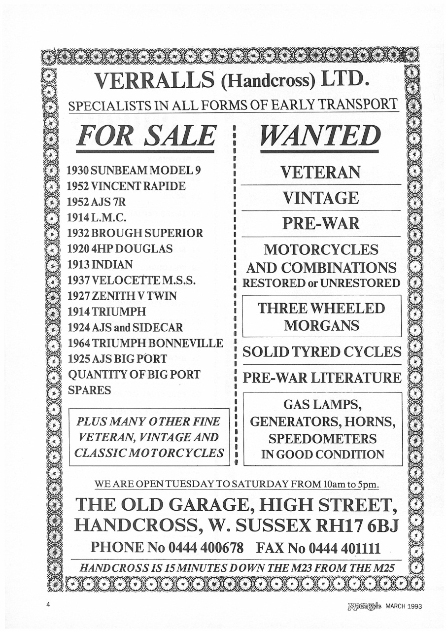 The Classic MotorCycle Preview Pages