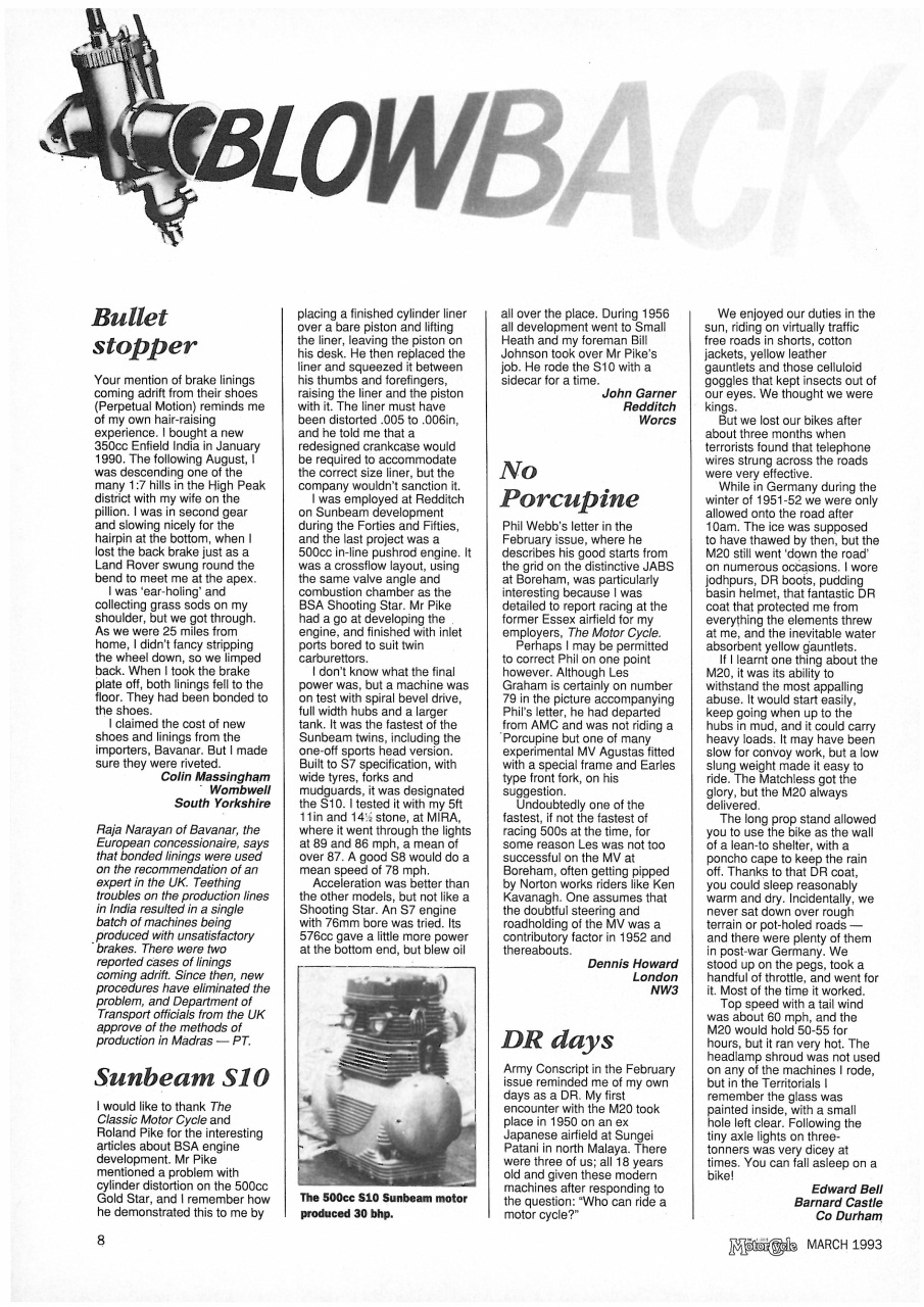 The Classic MotorCycle Preview Pages