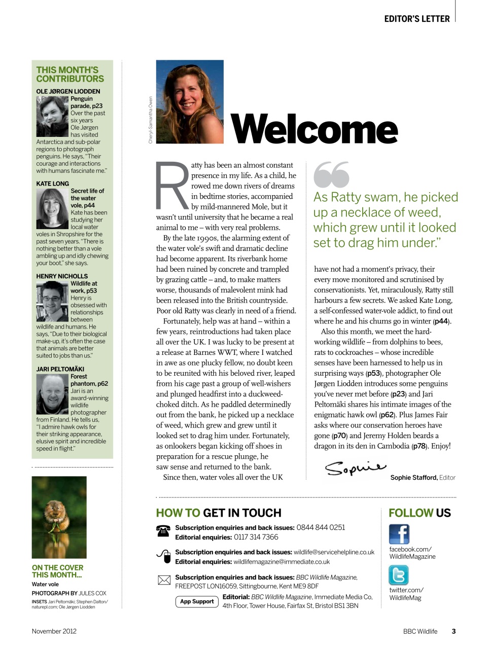 BBC Wildlife Magazine Preview Pages