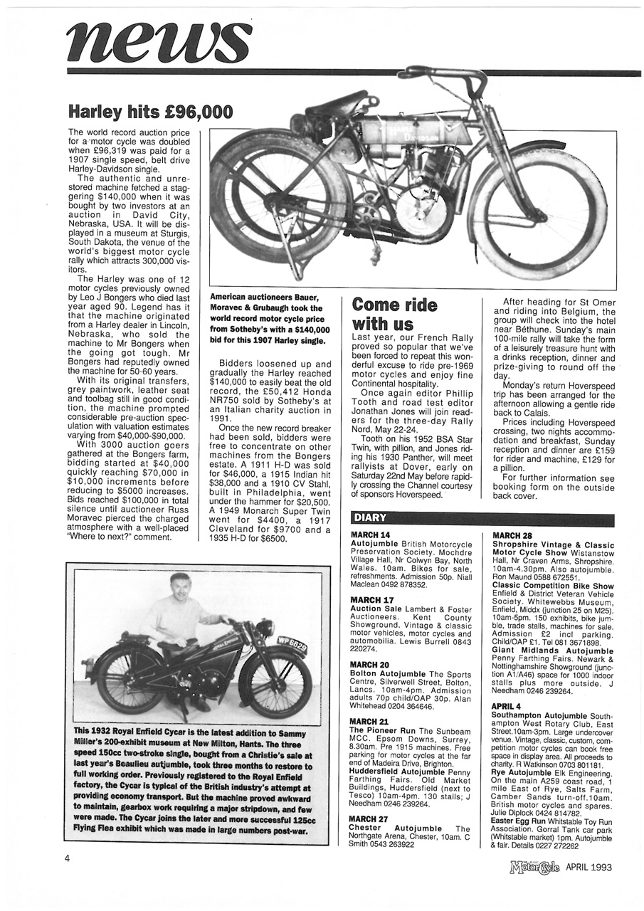 The Classic MotorCycle Preview Pages