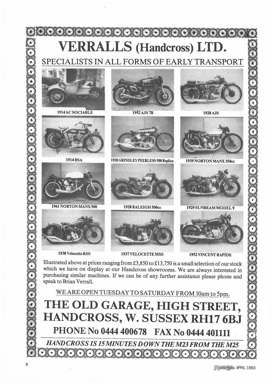The Classic MotorCycle Preview Pages