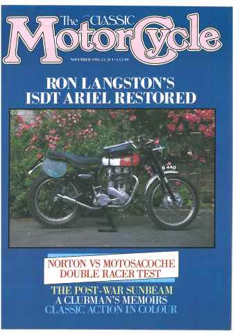The Classic MotorCycle issue November 1986