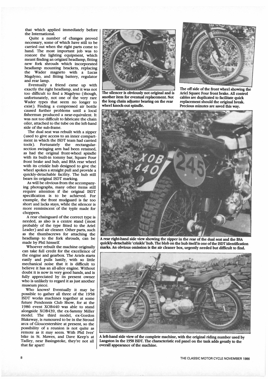 The Classic MotorCycle Preview Pages