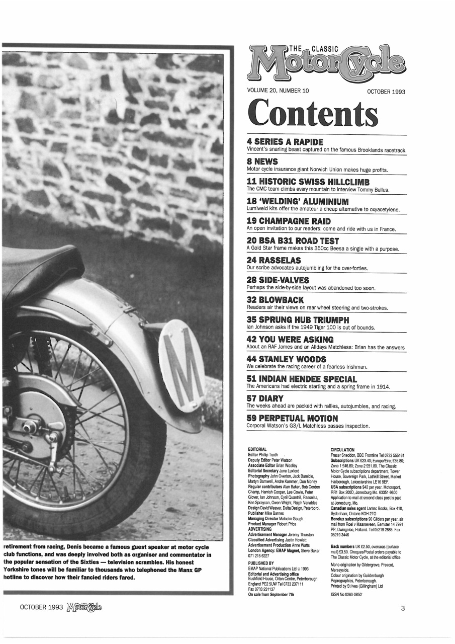 The Classic MotorCycle Preview Pages