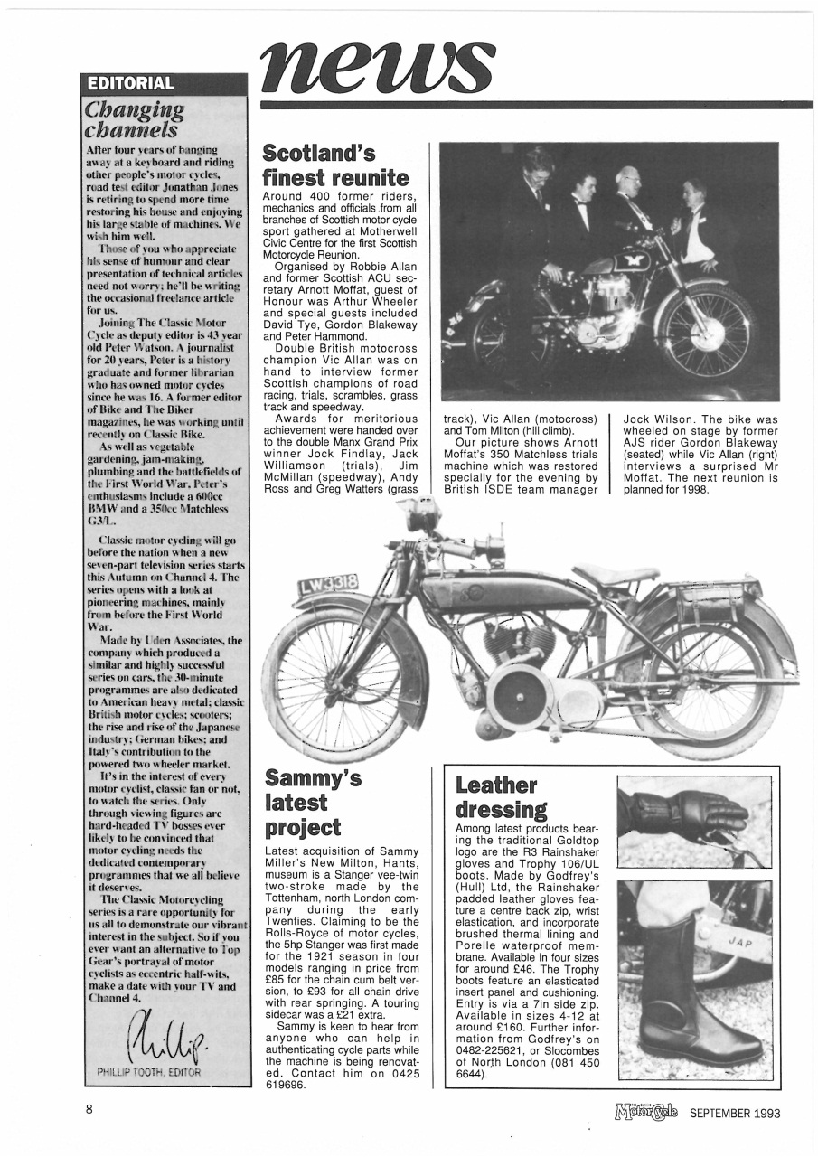 The Classic MotorCycle Preview Pages