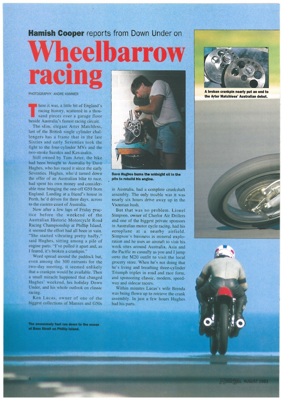 The Classic MotorCycle Preview Pages