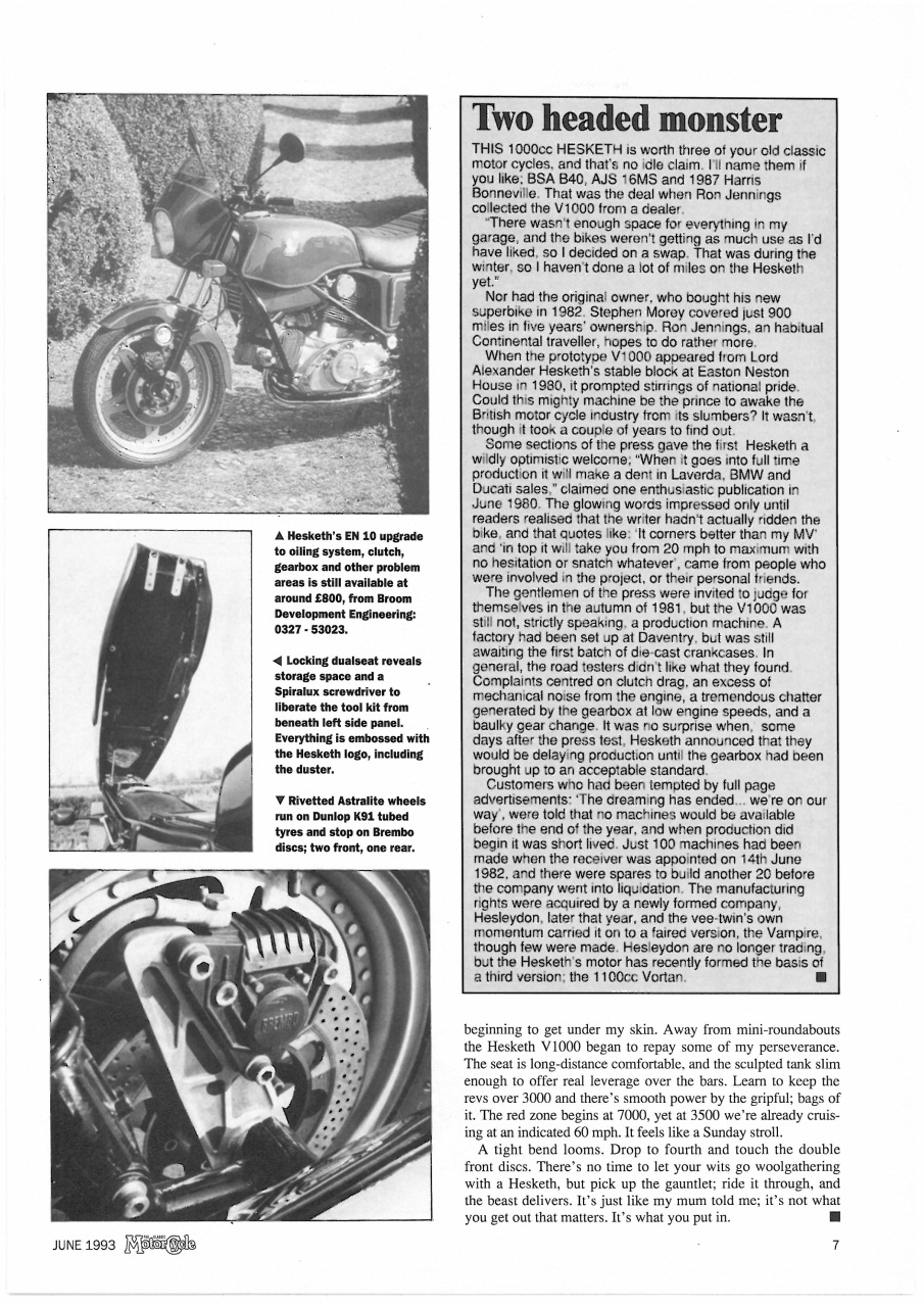 The Classic MotorCycle Preview Pages