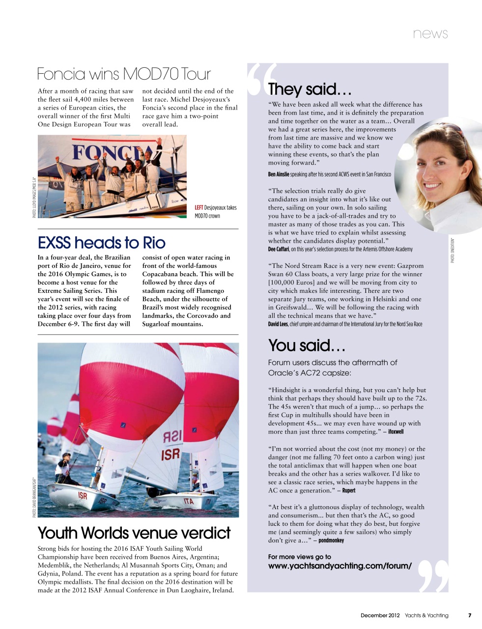 Yachts & Yachting Preview Pages