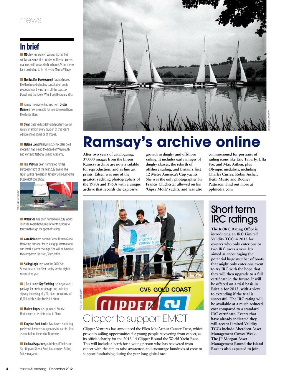 Yachts & Yachting Preview Pages