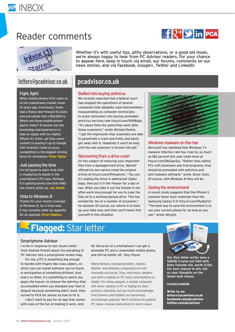 Tech Advisor Preview Pages