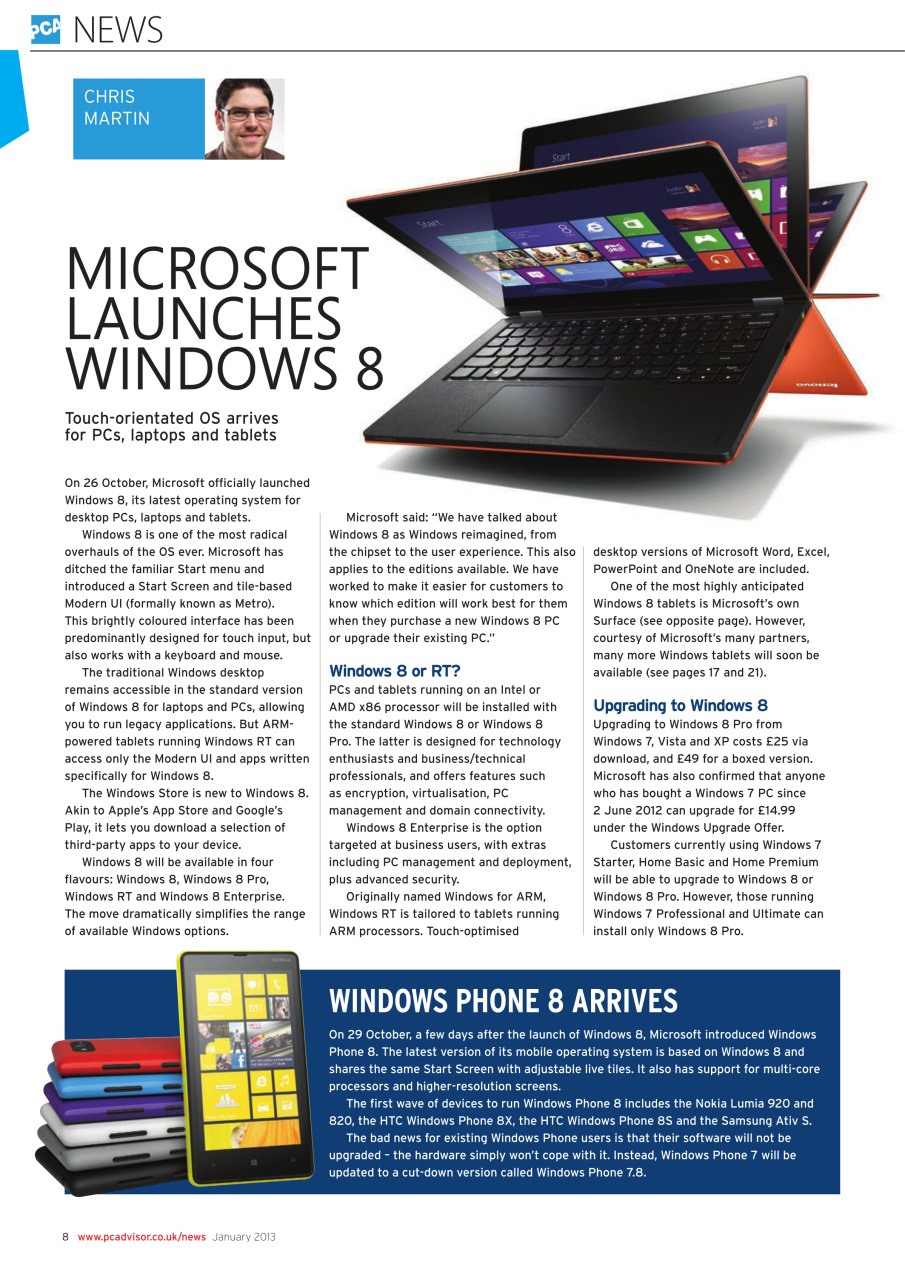 Tech Advisor Preview Pages