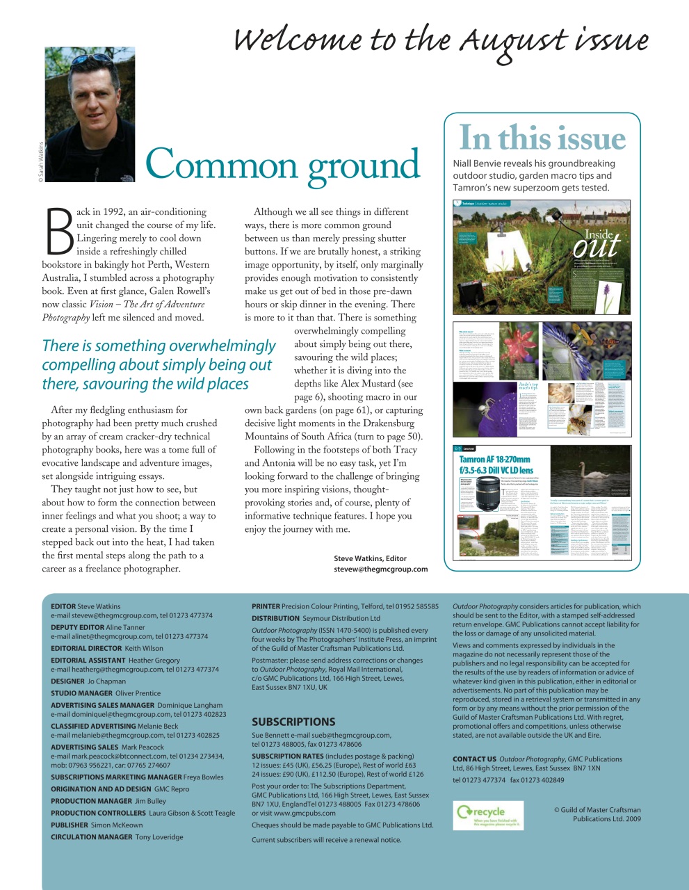 Outdoor Photography Preview Pages