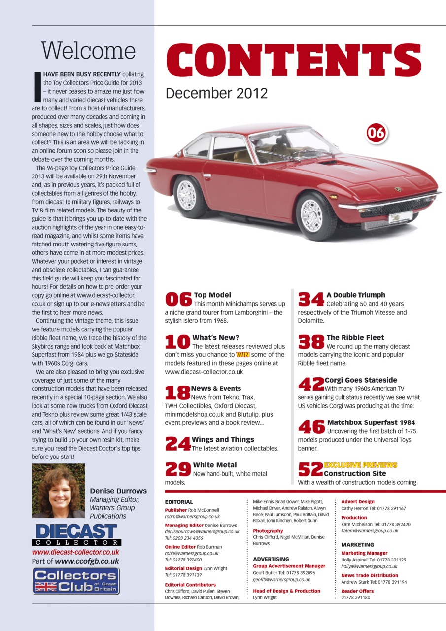 Diecast Collector Preview Pages