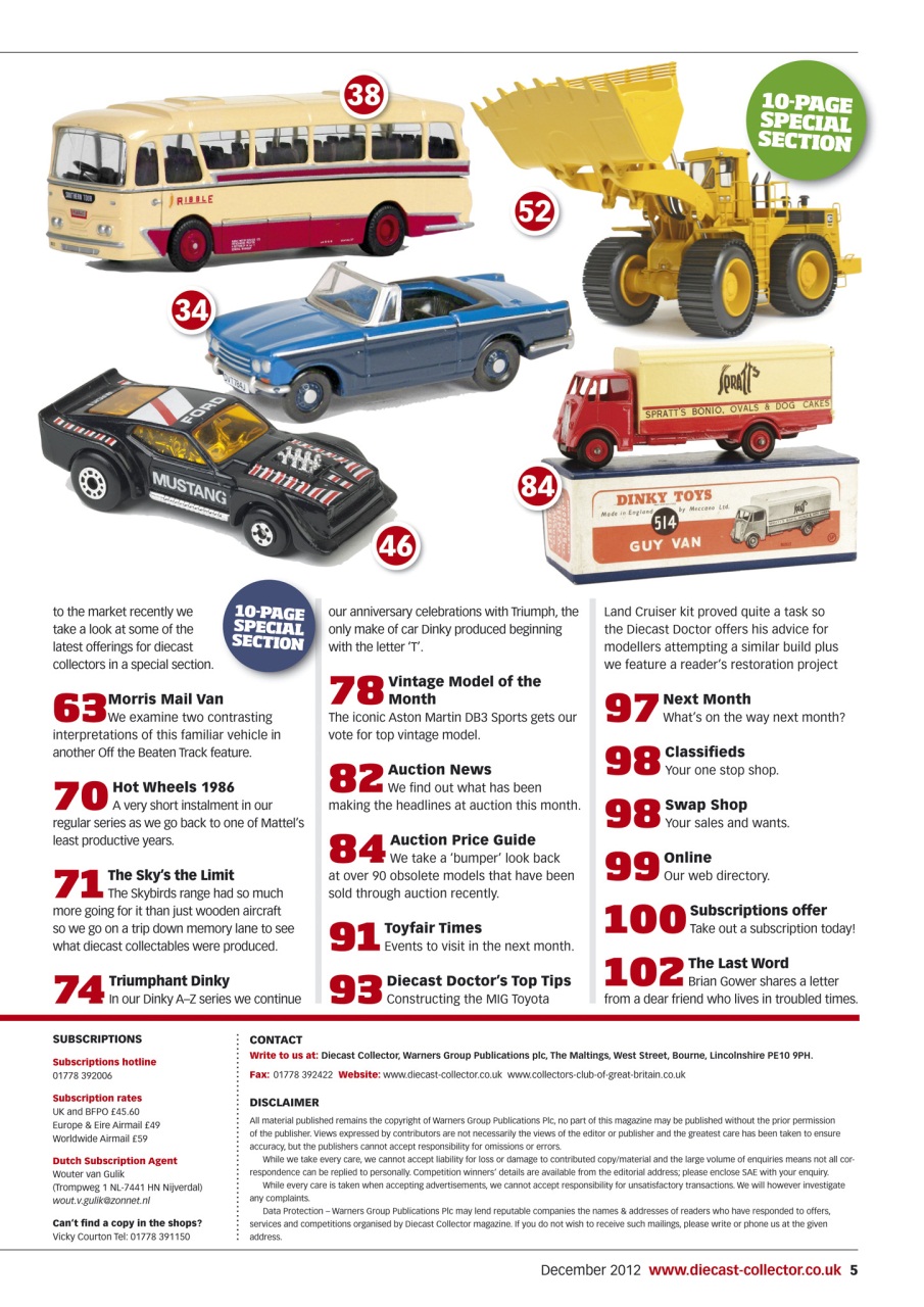 Diecast Collector Preview Pages