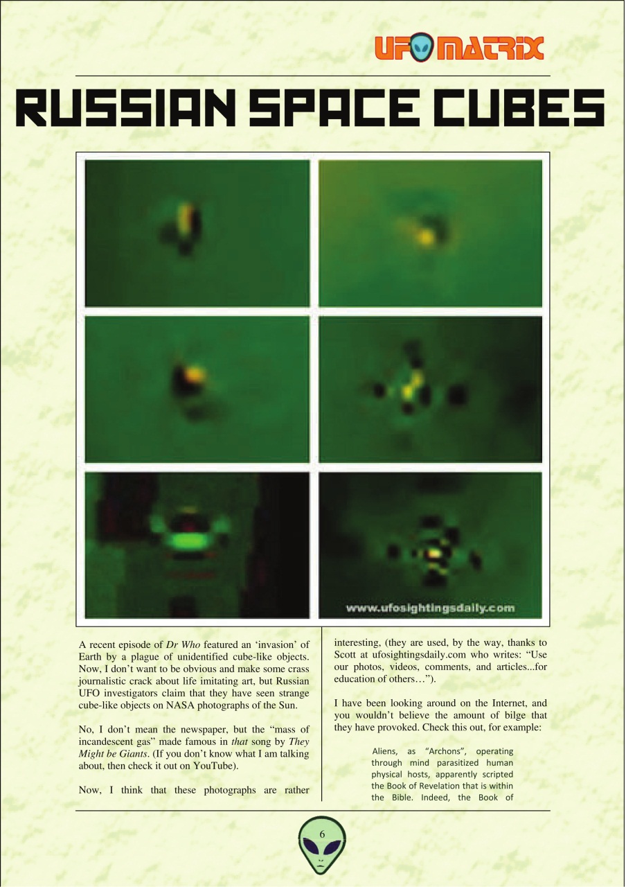 UFO Matrix Preview Pages