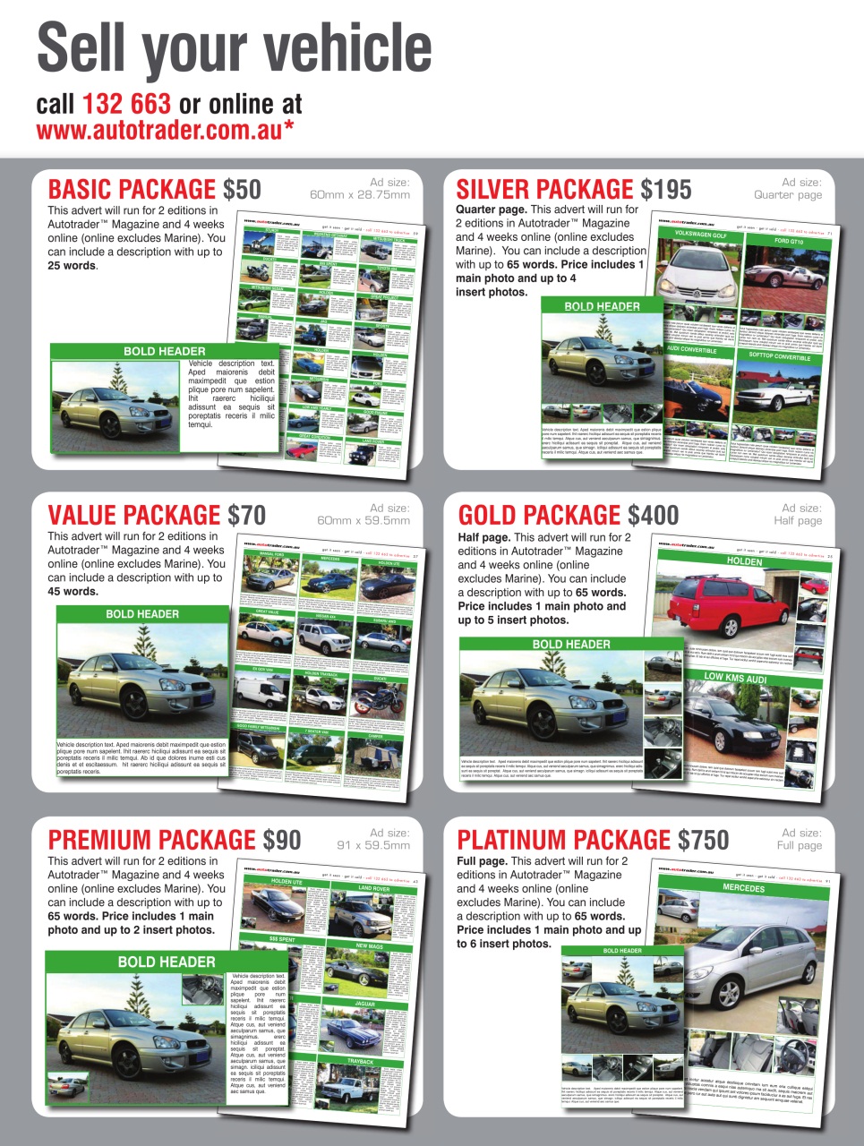 AutoTrader Preview Pages