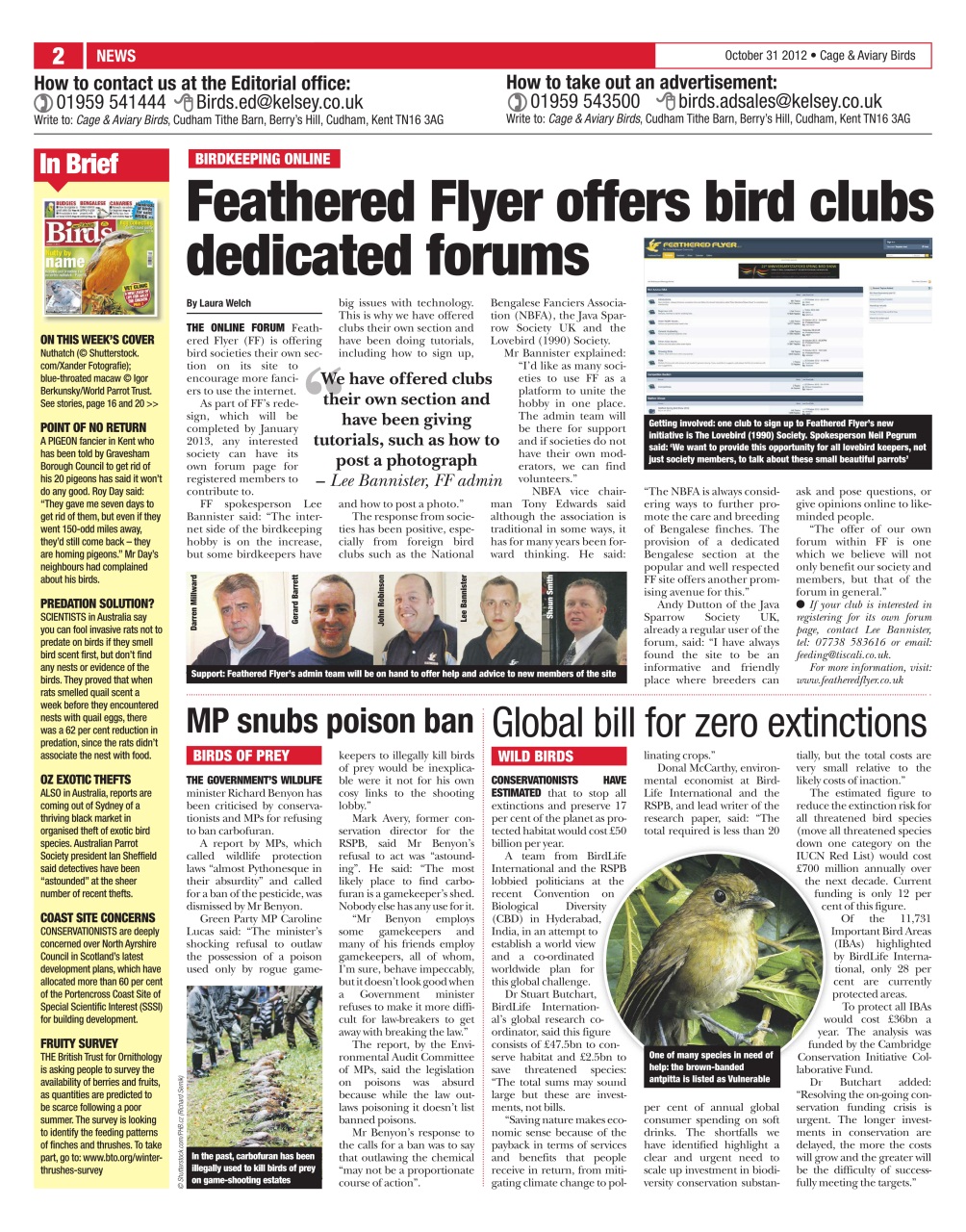 Cage & Aviary Birds Preview Pages