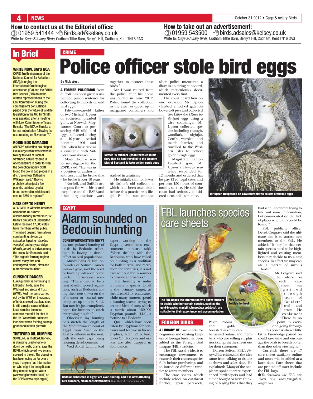 Cage & Aviary Birds Preview Pages