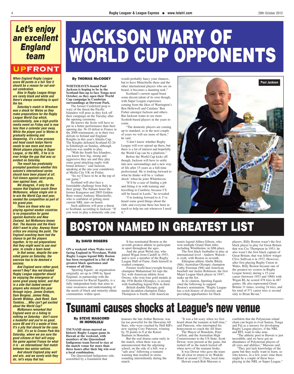 League Express Preview Pages
