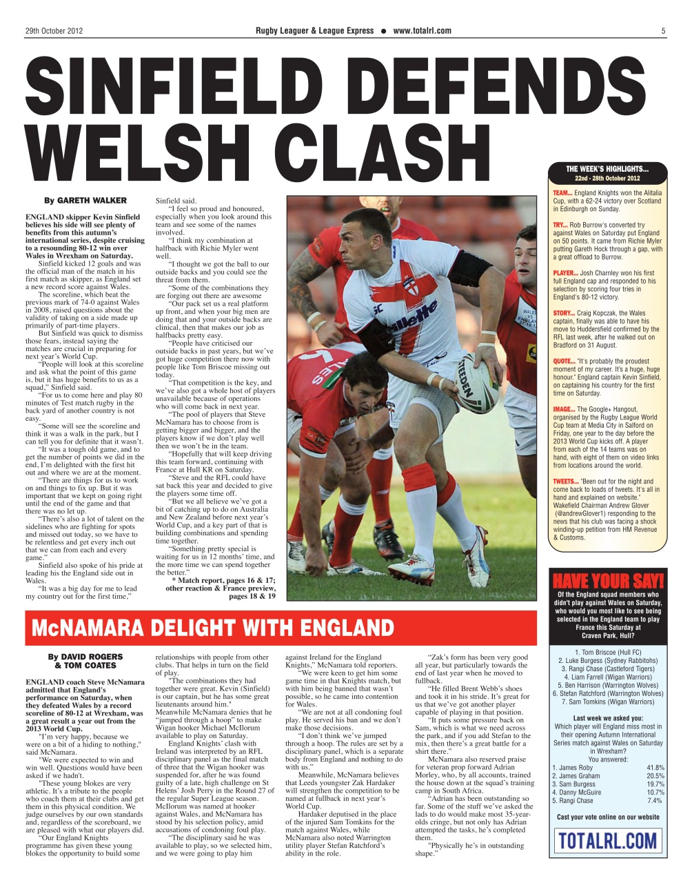 League Express Preview Pages