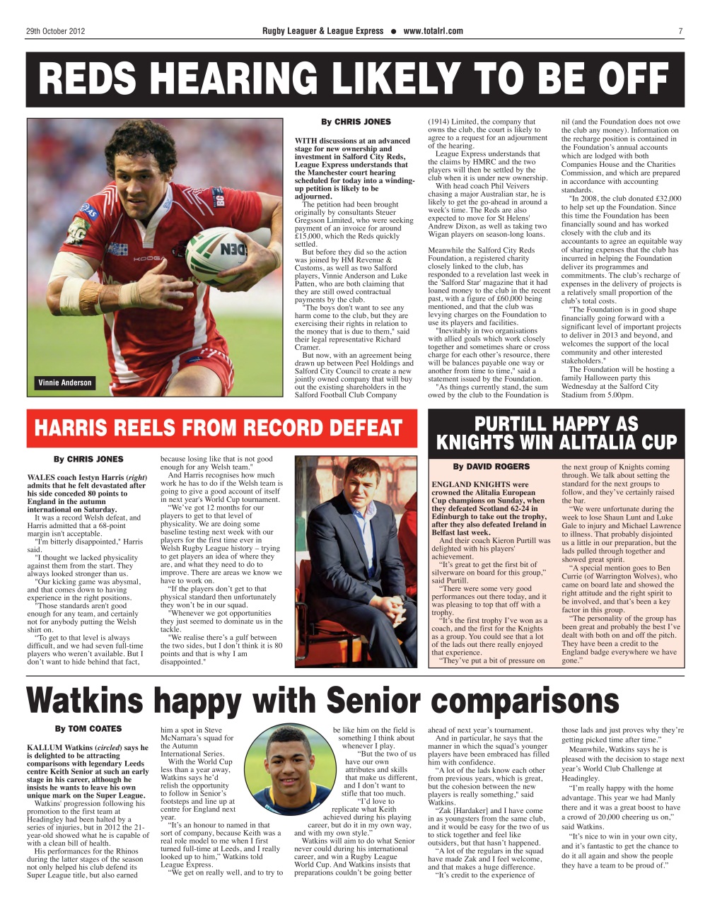 League Express Preview Pages