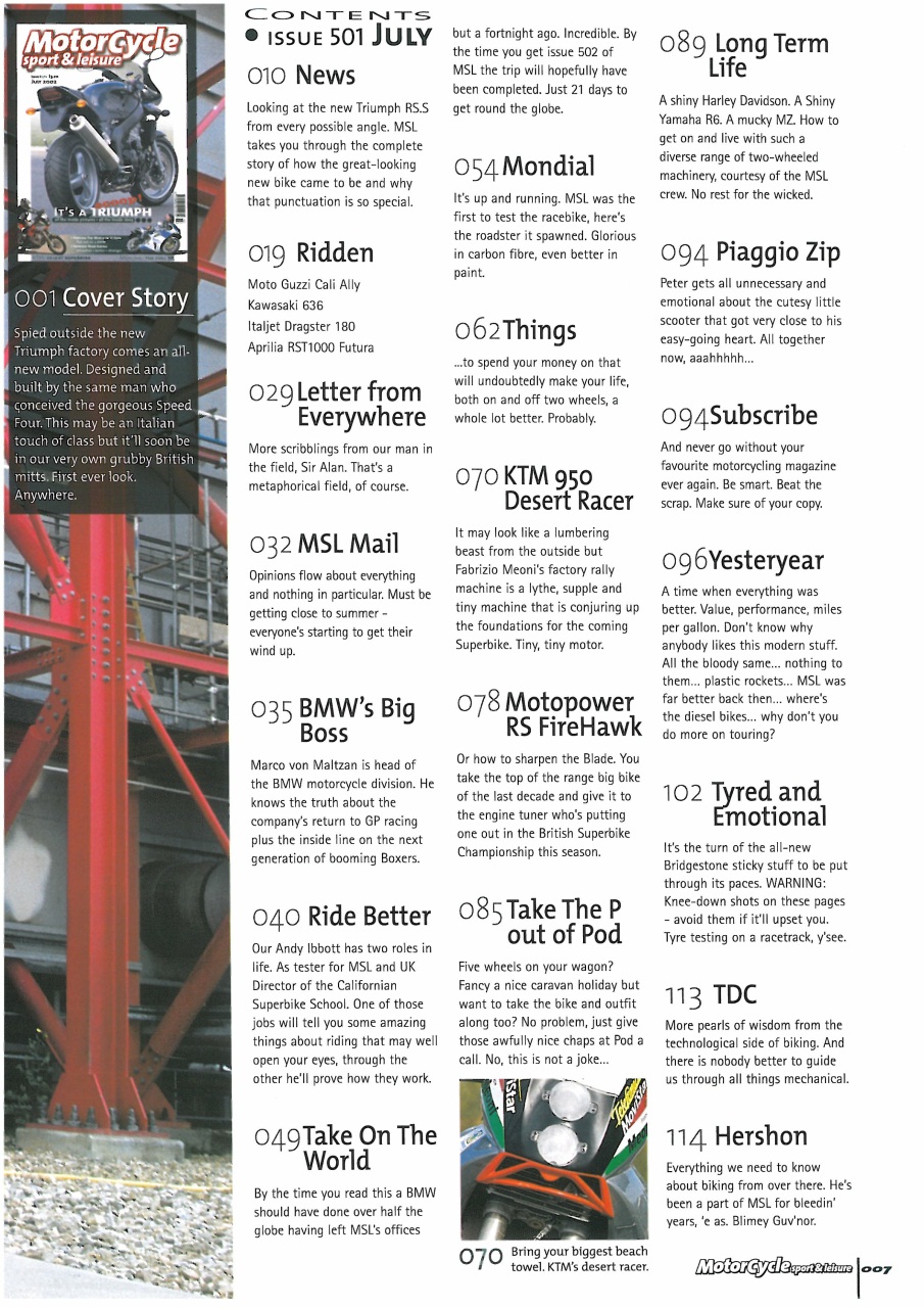 Motorcycle Sport & Leisure Preview Pages