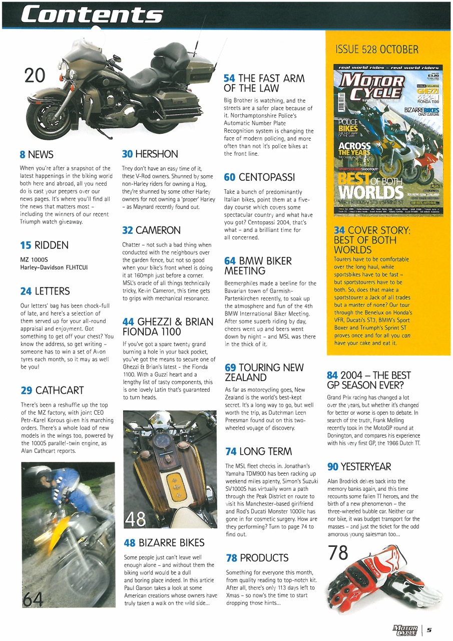 Motorcycle Sport & Leisure Preview Pages