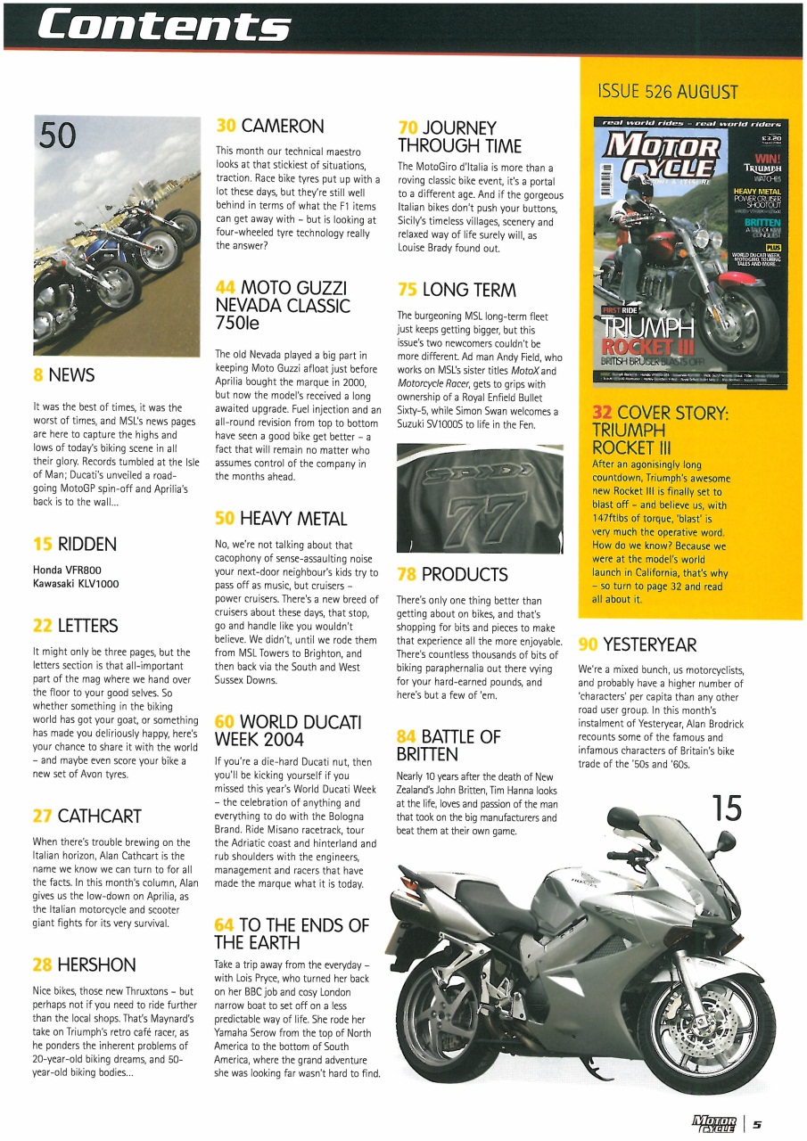 Motorcycle Sport & Leisure Preview Pages