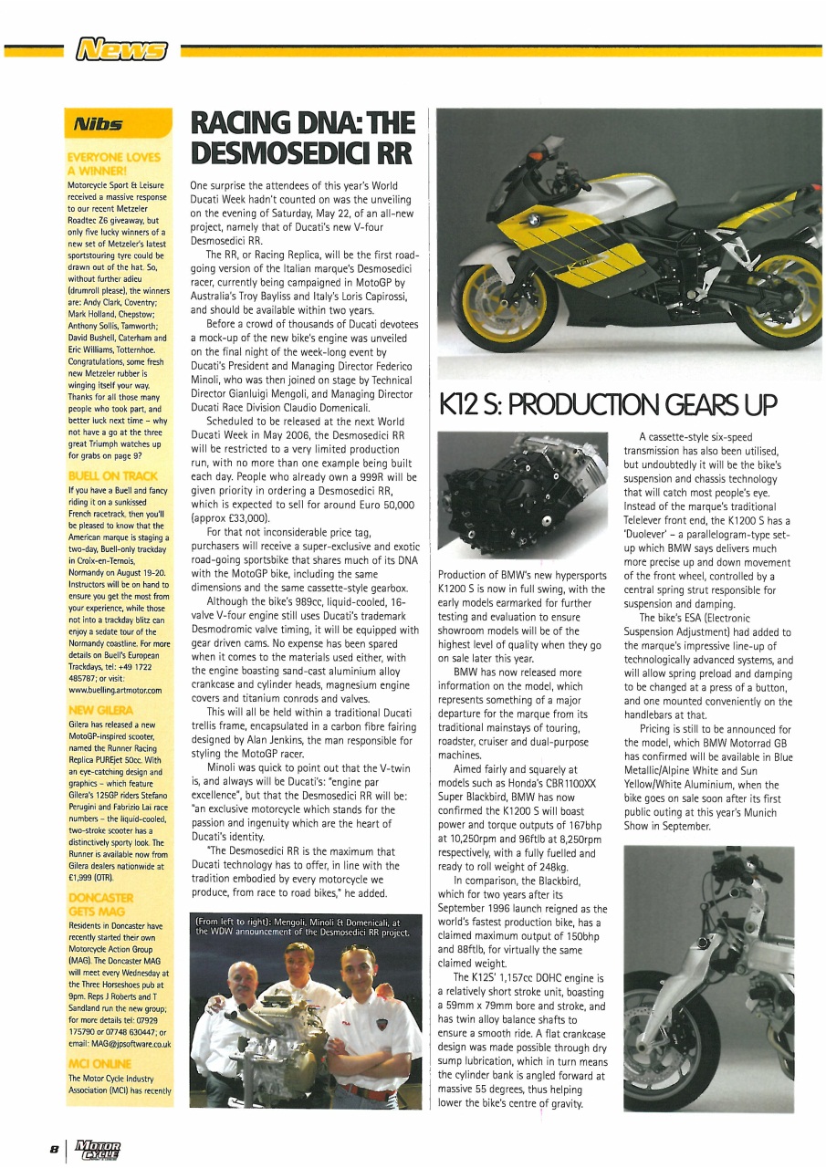 Motorcycle Sport & Leisure Preview Pages