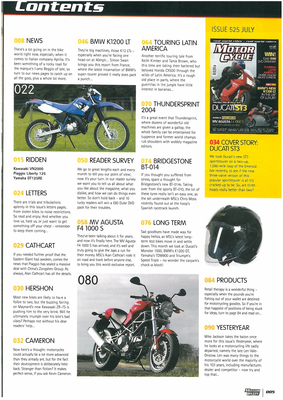 Motorcycle Sport & Leisure Preview Pages