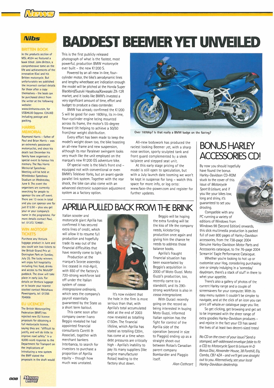 Motorcycle Sport & Leisure Preview Pages