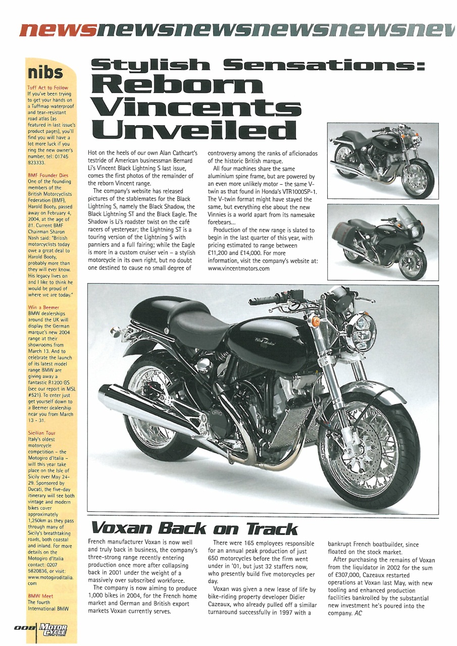 Motorcycle Sport & Leisure Preview Pages