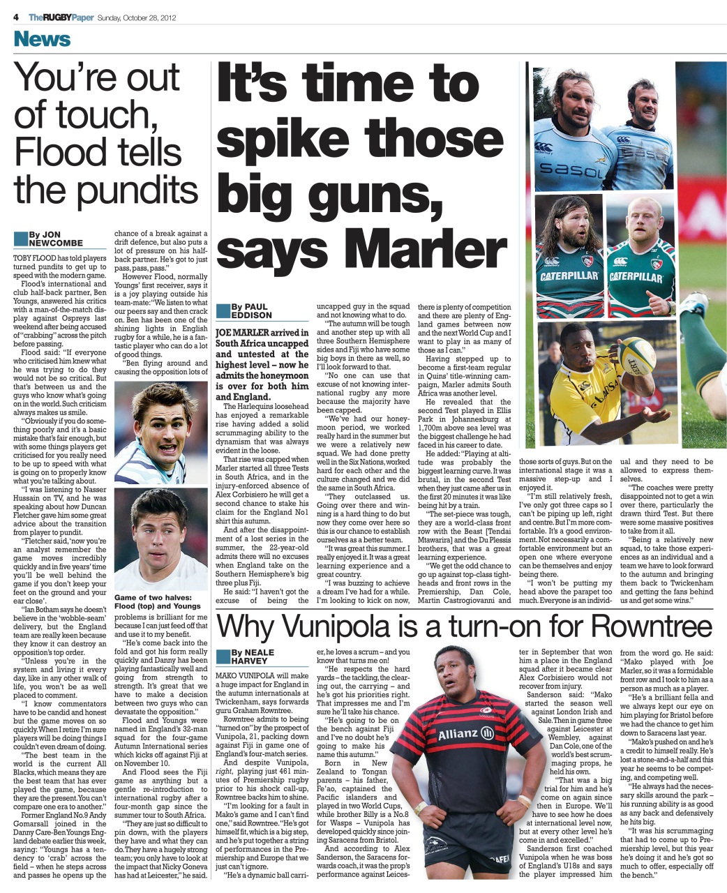 The Rugby Paper Preview Pages