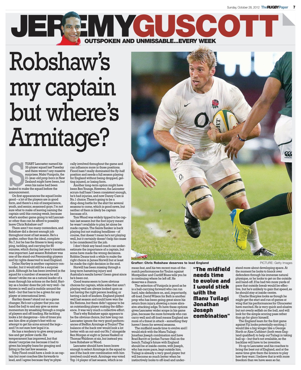 The Rugby Paper Preview Pages