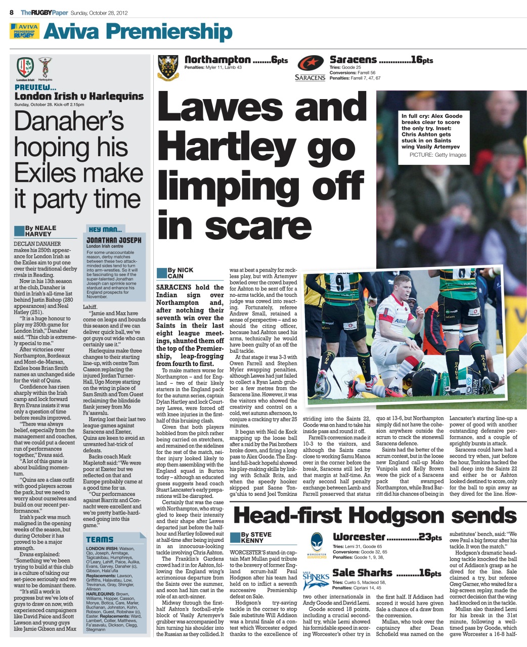 The Rugby Paper Preview Pages