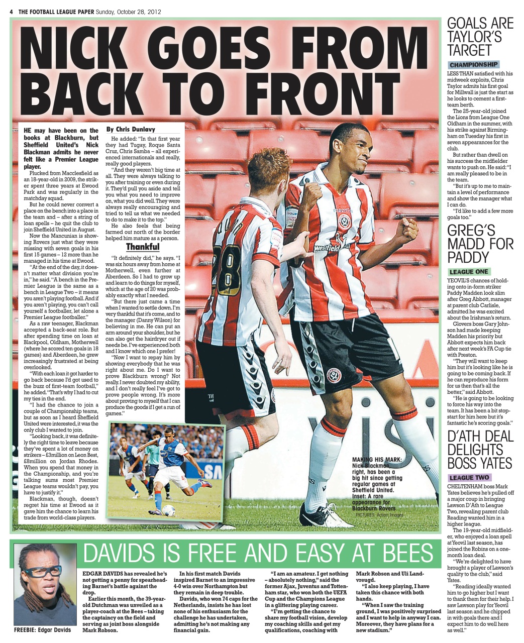 The Football League Paper Preview Pages