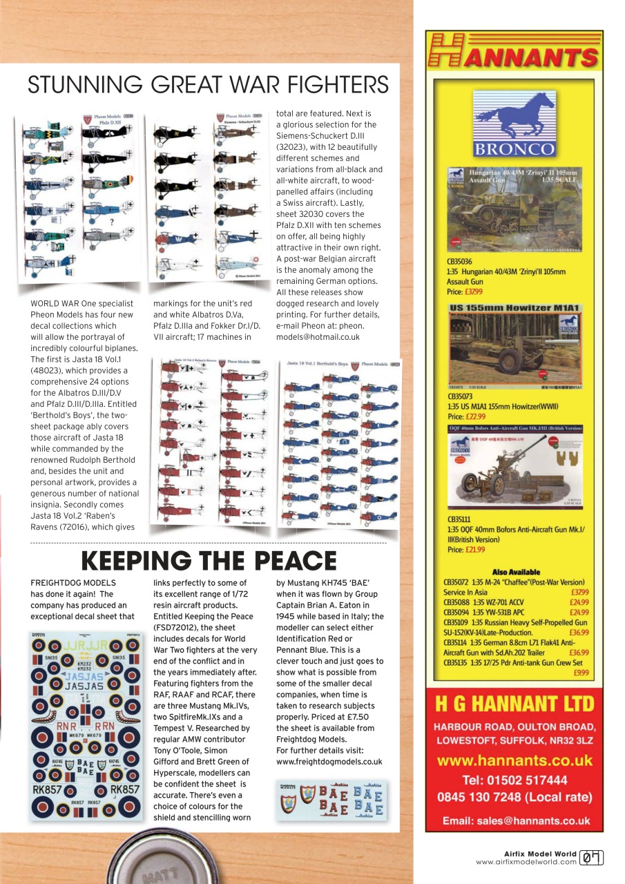 Airfix Model World Preview Pages