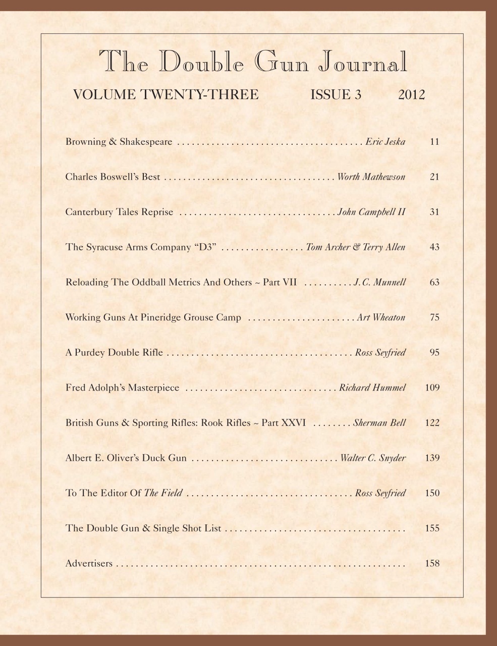 Double Gun Journal Preview Pages